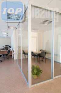 glass walls in offices